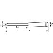 Micro-tournevis fente - SAM OUTILLAGE - 269-F-2,3 pas cher Secondaire 2 S