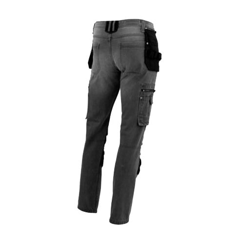 Jean de travail multipoches avec genouillères HOLSTER DENIM gris T38 - PULS - 0306.9999.026 T38 pas cher Secondaire 1 L