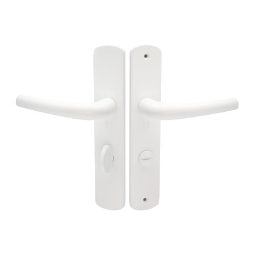 Ensemble sur plaque aluminium SALOME HOME ELEGANCE entraxe 195mm à condamnation blanc - HERACLES - B-SALOME-087 pas cher