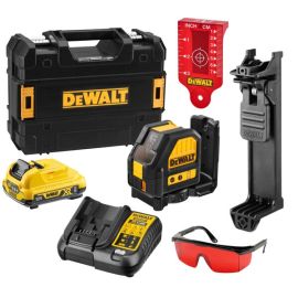 Niveau laser croix rouge 10,8 V Dewalt XR DCE088D1R + batterie 2 Ah + chargeur + TSTAK - DCE088D1R-QW pas cher Principale M