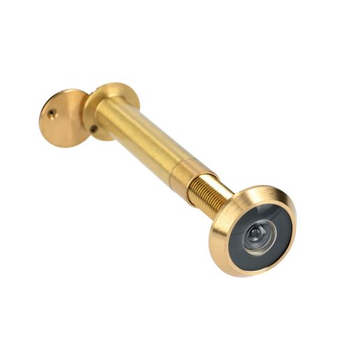 Microviseur pour porte de 60 à 80mm et 85 à 120mm diamètre 12mm laiton poli - HERACLES - MICRO-32 pas cher
