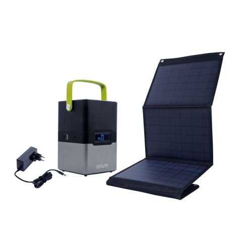 Pack station énergie portative IZYWATT 250 + panneau solaire pliant 30 W  ORIUM 39161 - ORIUM - 39161