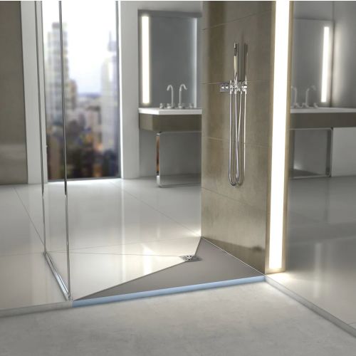 Receveur rectangle FUNDO PRIMO 1200x900x40mm trou central sans bonde - WEDI - 073735174 pas cher Secondaire 5 L