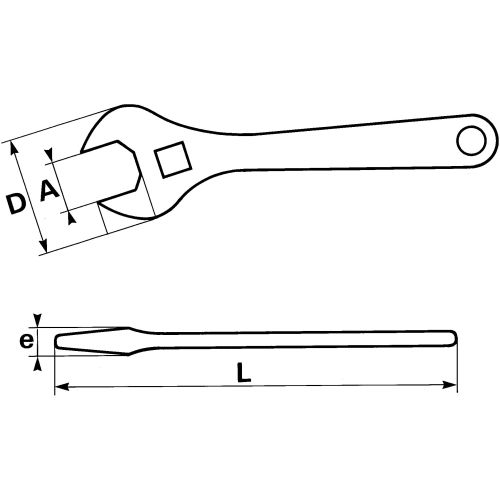 Clé à molette gainée de 12'' - SAM OUTILLAGE - 54-GAE12 pas cher Principale L