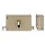 Serrure monopoint en applique cylindre européen horizontal tirage droite doré photo du produit Principale XS