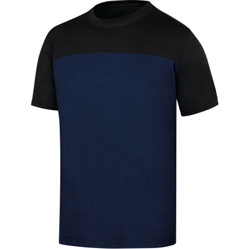 Tee-shirt 100% coton GENOA2 bleu marine/noir TS - DELTA PLUS - GENO2MNPT pas cher Principale L