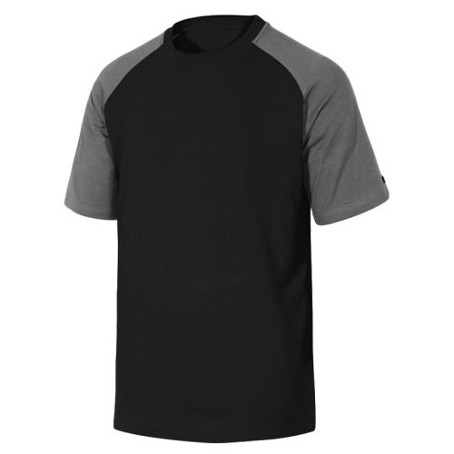 Tee-shirt bicolore GENOA manches courtes noir/gris T2XL - DELTA PLUS - GENOANOXX pas cher