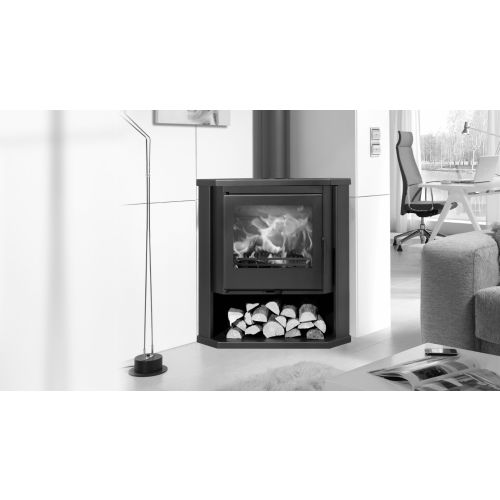 Poêle à bois d’angle SINTRA 800x810x574 - PANADERO - 18615 pas cher Secondaire 2 L