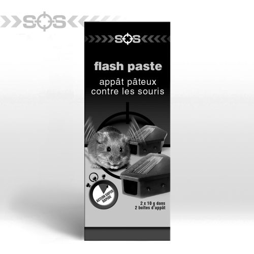 Sos flash paste appat pateux + 2 boites appat souris - BSI - 68309 pas cher
