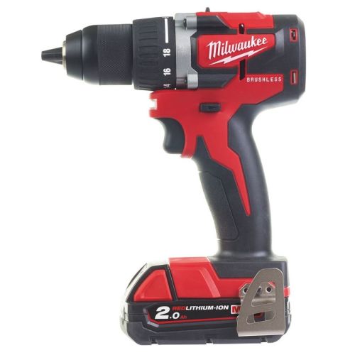 Perceuse-visseuse 18 V M18 CBLDD-202C + 2 batteries 2.0 Ah + chargeur en coffret MILWAUKEE 4933464317 photo du produit Secondaire 1 L