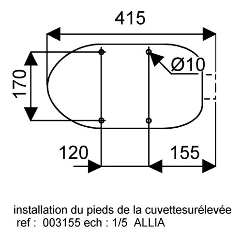 Cuvette surélevée indépendante Publica Geberit - 315500000 photo du produit Secondaire 1 L