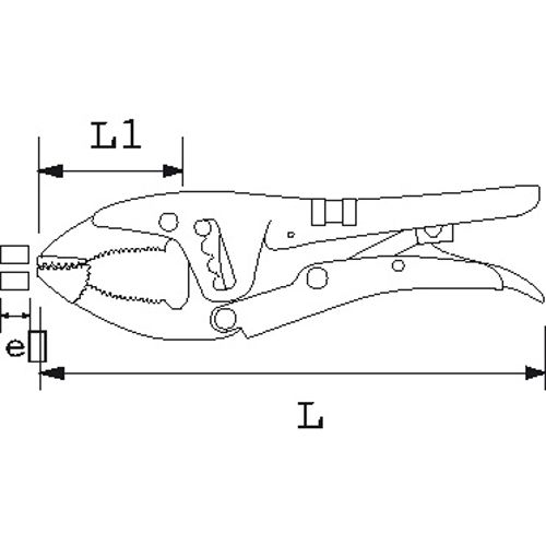 Pinces-étaux type américaine 135mm - SAM OUTILLAGE – 211-15 pas cher Secondaire 1 L