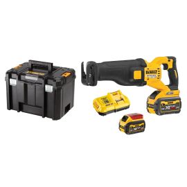 Scie sabre 54V Dewalt XR FLEXVOLT + 2 batteries 9.0 Ah + chargeur + TSTAK - DCS389X2-QW photo du produit Principale M