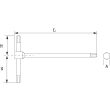 Clé Tournevis en "T" plat de 6mm - SAM OUTILLAGE - 72157S6 pas cher Secondaire 1 S