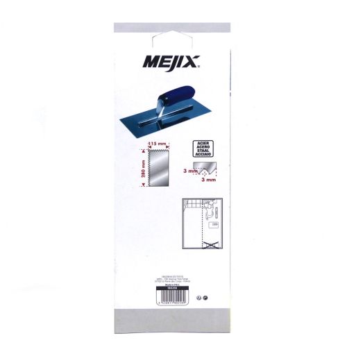 Platoir acier dentelé 280 x 115 mm V 3 x 3 MEJIX 180258 photo du produit Secondaire 3 L