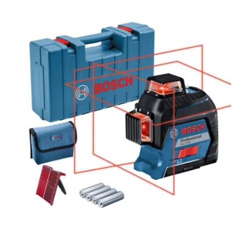 Laser lignes croix GLL 3-80 Professional + coffret BOSCH 0601063S00 photo du produit