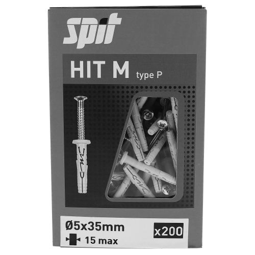 Cheville &agrave; frapper HIT M 6x30 bidon de 1000 - SPIT - 055704 pas cher Secondaire 9 L