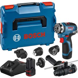 Perceuse-visseuse 12V Bosch GSR 12V-35 FC + 2 batteries GBA 3 Ah + chargeur + coffret L-Boxx - 06019H3008 pas cher Principale M