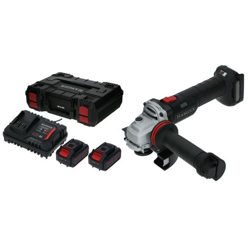 Meuleuse d'angle 18 V GX18-8X5 125 mm + 2 batteries 5 Ah + chargeur + HangBoX HANGER 402001 photo du produit