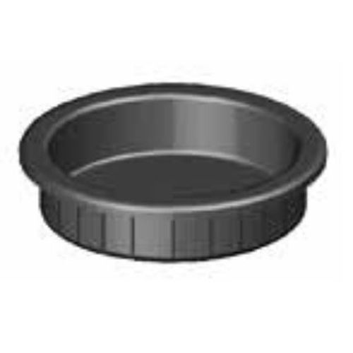 Poignée cuvette à encastrer noir 24x3mm diamètre 23mm - MONIN - 131050 pas cher