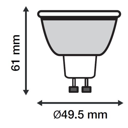 Ampoule LED GU10 avec télécommande IR 3 W RGB MIIDEX 73832 photo du produit Secondaire 1 L