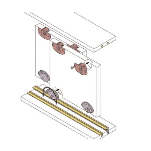 Kit d'accessoire pour système coulissant 310 porte 23 kg KOBLENZ 0310 7 photo du produit Principale L
