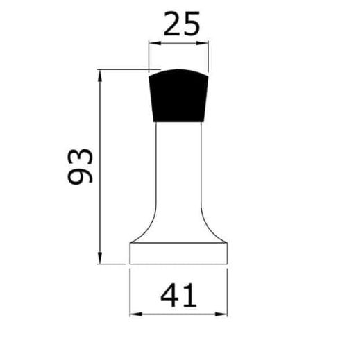 Butée de plinthe aluminium argent - DM BT8 pas cher Secondaire 1 L