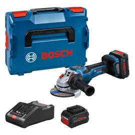 Meuleuse d'angle 18V Bosch GWS 18V-15 PSC + 2 batteries Procore 8 Ah + chargeur en coffret L-Boxx - 06019H6B01 photo du produit Principale M