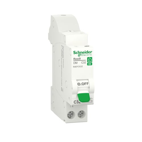 Disjoncteur modulaire RESI9 XE 1P+N courbe C embrochable 32A - SCHNEIDER ELECTRIC - R9EFC632 pas cher Principale L