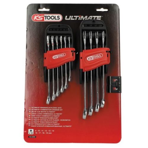 Jeu de 10 cl&eacute;s mixtes m&eacute;triques de 8 &agrave; 19 mm sur support KS TOOLS 922.0050 photo du produit Secondaire 3 L