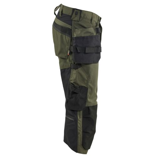 Pantacourt de travail stretch 2D vert foret/noir T38 - BLÅKLÄDER - 175418324298C44 pas cher Secondaire 2 L