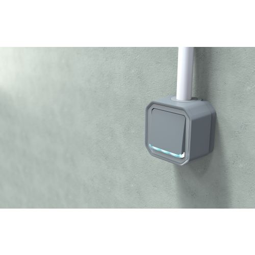 Interrupteur ou va-et-vient PLEXO 10AX 250V étanche complet saillie gris avec voyant - LEGRAND - 069712L pas cher Secondaire 3 L