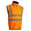 Veste KANATA PU HI-VIZ 3M orange fluo/marine TM COVERGUARD 7KANOM photo du produit Secondaire 3 S
