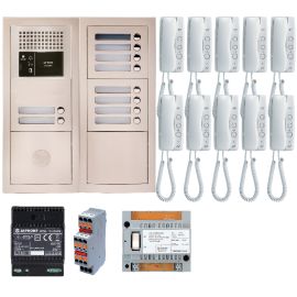 Pack audio Aiphone 10 poste complet blanc - 200381 photo du produit Principale M