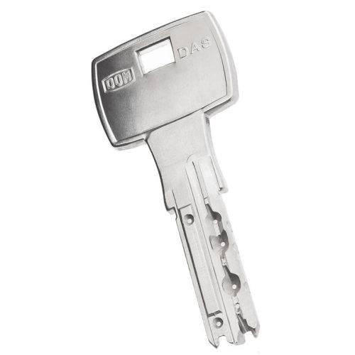 Demi-cylindre ix DAS nickel&eacute; mat 30 x 10 mm 3 cl&eacute;s DOM 333H 30X10 photo du produit Secondaire 1 L