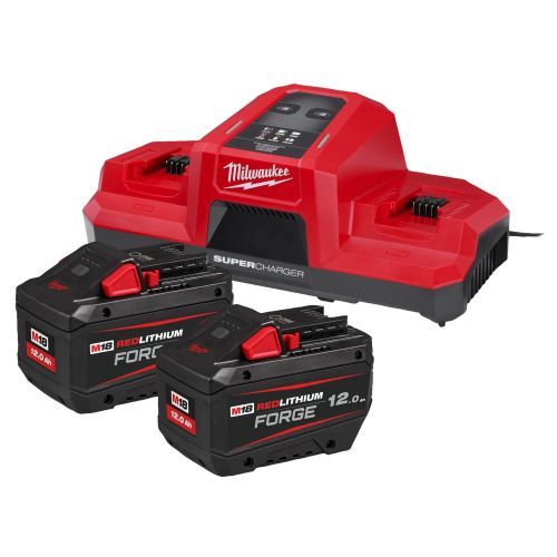 Pack batterie et chargeur 18 V M18 FORGENRG-122DBSC (2 batteries 12 Ah + 1 chargeur double) MILWAUKEE TOOL 4933498614 photo du produit Principale L