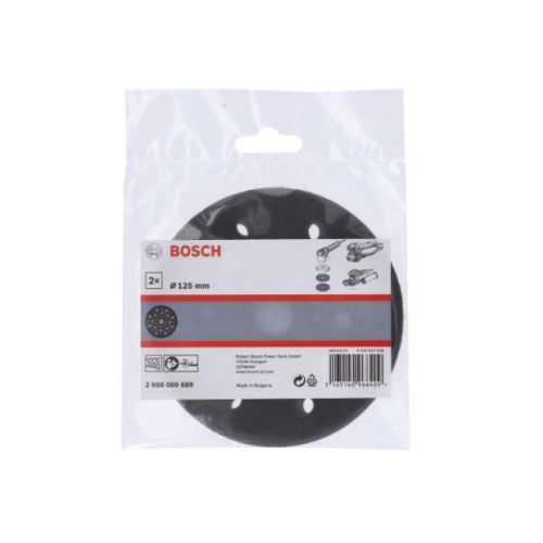 Patin abrasif pour ponceuses orbitales D 125 mm pack de 2 BOSCH 2608000689 photo du produit Secondaire 1 L