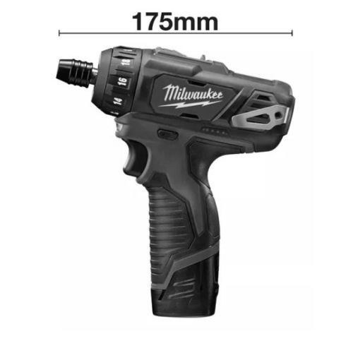 Perceuse visseuse 12V M12 BD-202C + 2 batteries 2Ah + chargeur + coffret - MILWAUKEE TOOL - 4933441900 pas cher Secondaire 3 L