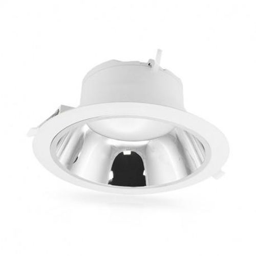 Downlight LED SIRIUS basse luminance blanc / argenté D 230 mm 25 W H 102 mm 6000 K MIIDEX LIGHTING 765491 photo du produit