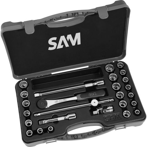 Coffret 1/2'' de 26 outils en mm et en pouces - SAM OUTILLAGE - 75-SPM26 pas cher Principale L