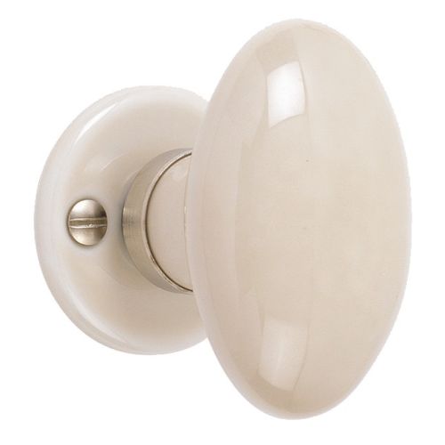 Bouton simple oval carr&eacute; 7 mm nickel&eacute; mat sur rosace coquille &oelig;uf MERIGOUS V314111435NMV photo du produit Principale L