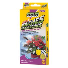 Piège à mouches moucherons des plantes en pot Acto insecticides - MOUCH15 photo du produit Principale M