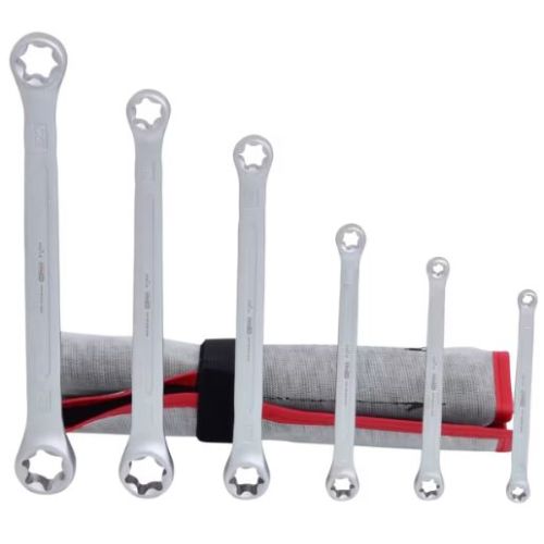 Trousse de 6 clés polygonales droites Torx® 585 g KS TOOLS 911.0370 photo du produit