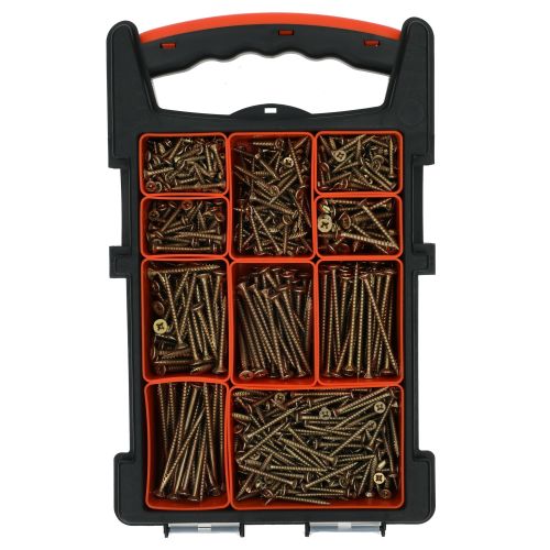Vis à bois agglomérés tête fraisée Pozidrive zingué jaune coffret de 1000 ULTIMA GRAPPACK05 photo du produit Secondaire 2 L