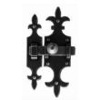 Targette 679 140x40mm gâhce 115x23mm noir - BOUVET - 23313 pas cher