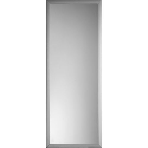 Miroir décoratif cadré plastique alu brossé 120x45cm - PRADEL - 276419 pas cher Principale L