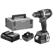 Perceuse-visseuse 18V + 2 batteries 5Ah + chargeur + coffret MAKPAC - MAKITA - DDF484RTJ pas cher