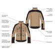 Blouson de travail SHEAR WORK  ATTITUDE beige/noir T1-S - LAFONT - LA-3ATTUP-204-1 pas cher Secondaire 1 S