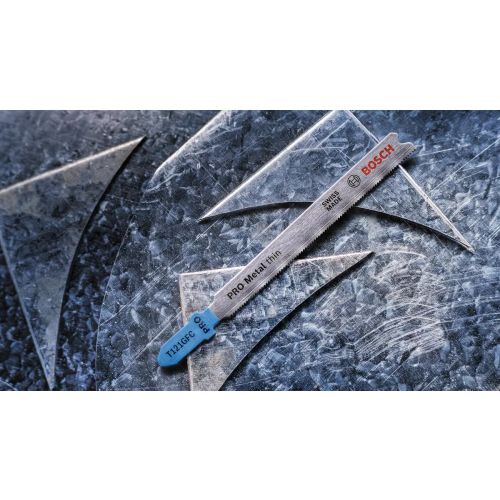 Lot de 5 lames de scie sauteuse PRO BIM Speed m&eacute;tal 92 mm pas 0,8 mm BOSCH 2608655104 photo du produit Secondaire 3 L