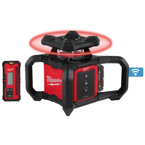 Laser rotatif 18 V M18 M18 RLOH600-201C One-Key rouge horizontale 600 m + 1 batterie 2 Ah + chargeur en coffret MILWAUKEE 4933493191 photo du produit Secondaire 1 L